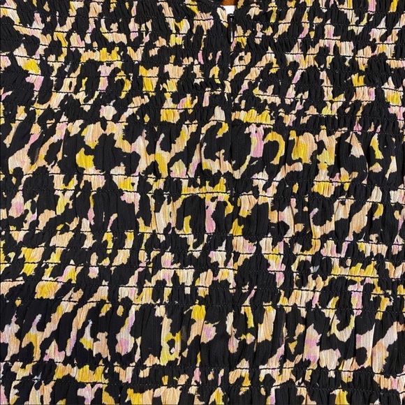 AMANDA UPRICHARD SMOCKED MULTI COLOR TOP NWT - Picture 5 of 5